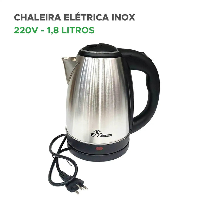 Chaleira Elétrica Inox CM12 1.8L 220V 1000W Automática