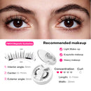 Cílios Postiços Magnéticos 3D Reutilizáveis, Sem Cola, Com Aplicador - 1 par