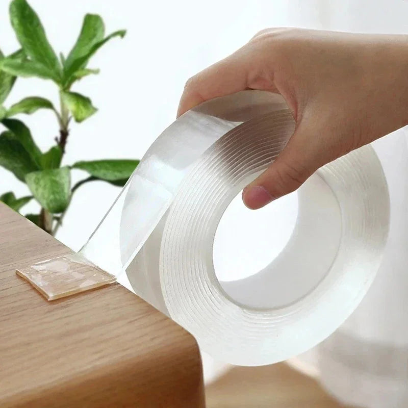 Fita Nano (Dupla Face) Impermeável Reutilizável Transparente