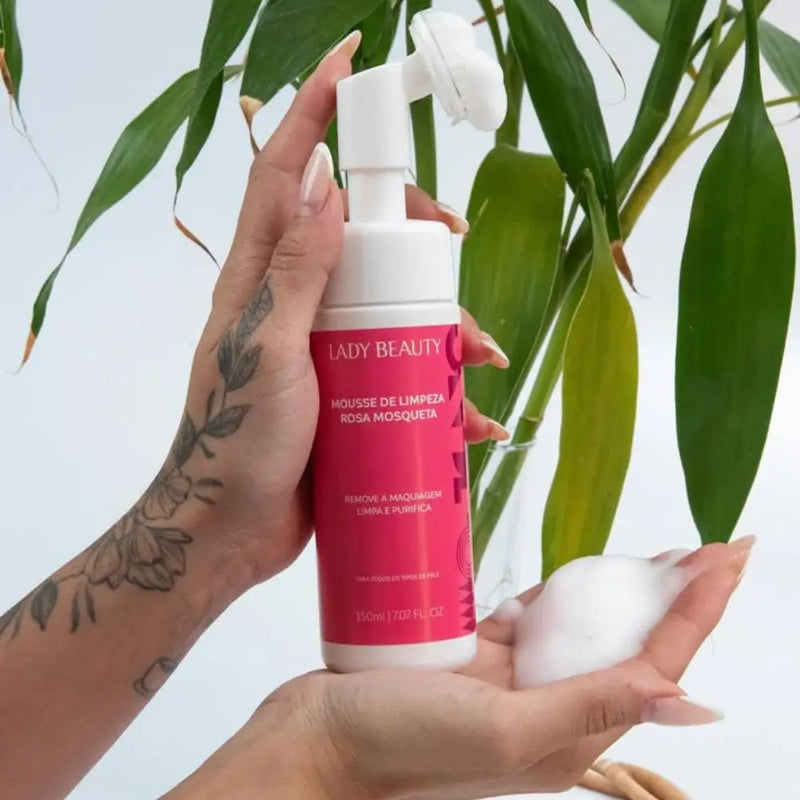 Kit 4 Sabonete Mousse de Limpeza Facial Lady Beauty 150ml