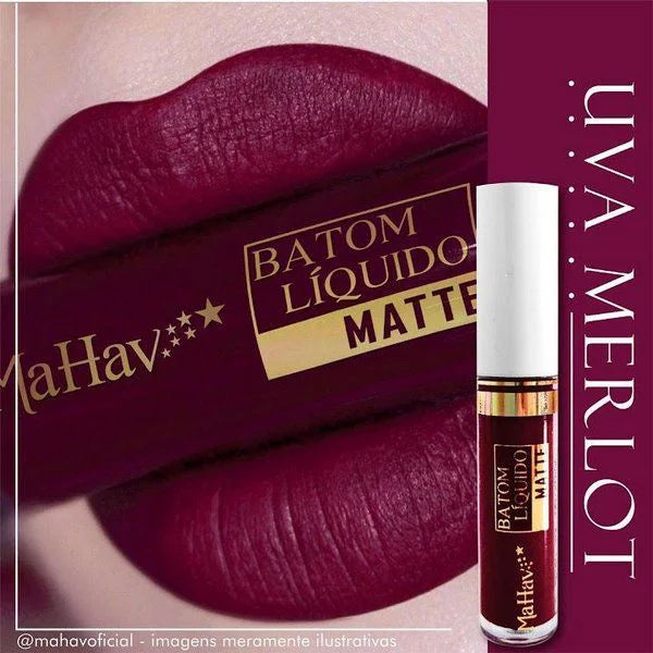 Batom Líquido -Efeito Matte Aveludado