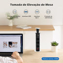 Adaptador de Tomada em  Torre, USB Plugue Tomada e USB.