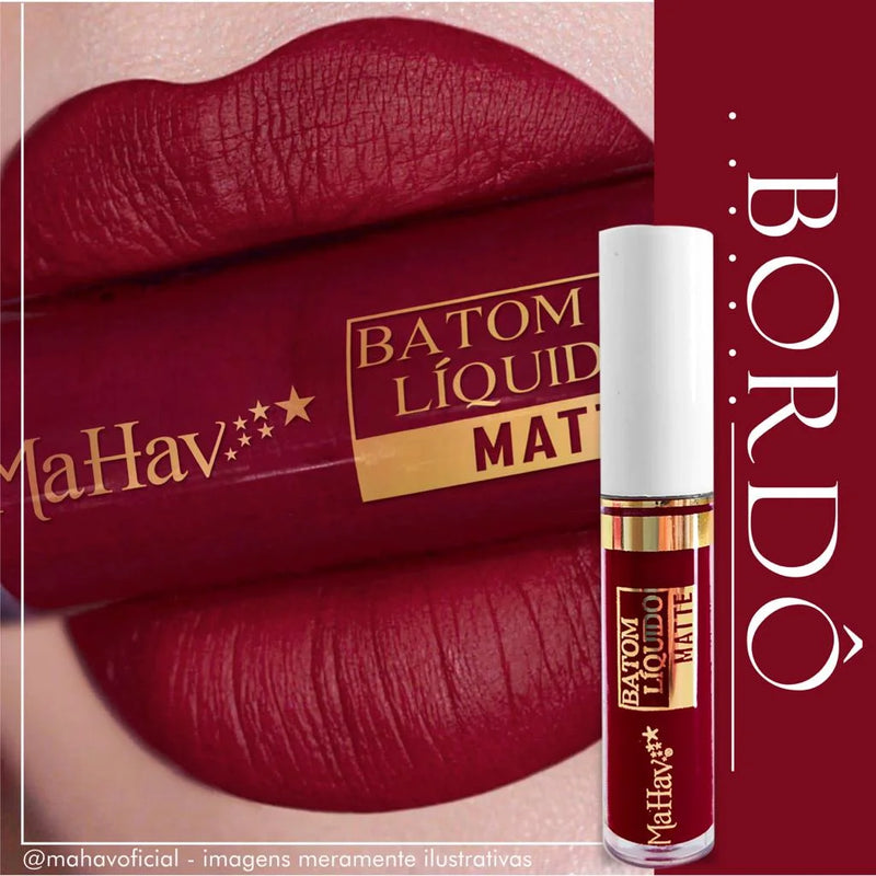 Batom Líquido -Efeito Matte Aveludado