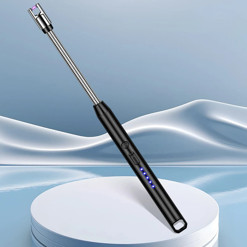 Acendedor Elétrico Recarregável USB Haste Flexível 360°