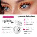 Cílios Postiços Magnéticos 3D Reutilizáveis, Sem Cola, Com Aplicador - 1 par