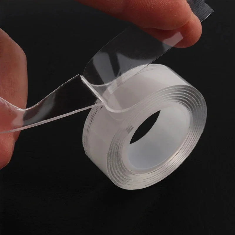 Fita Nano (Dupla Face) Impermeável Reutilizável Transparente