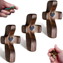Cruz Madeira Oração e Fé - Fortalecimento Espiritual