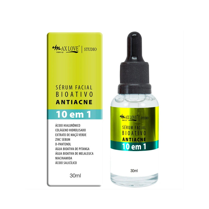 Sérum Bioativo Facial  Anti-Acne  10 em 1 -Max Love