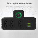 Tomada de Extensão USB - Interruptor mestre liga/desliga