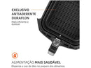 Air Fryer Mondial AFN-40-BI 4L - Preto Inox com Timer e Cesto Quadrado
