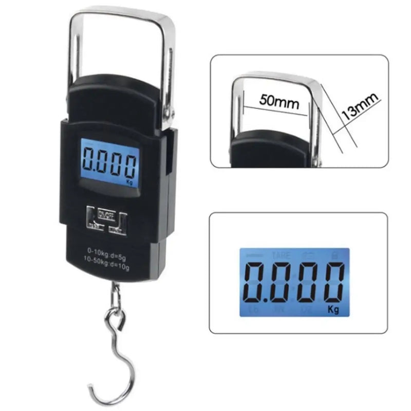 Balança  Digital Portátil (bagagem de mão) 50 kg -Alta Precisão.
