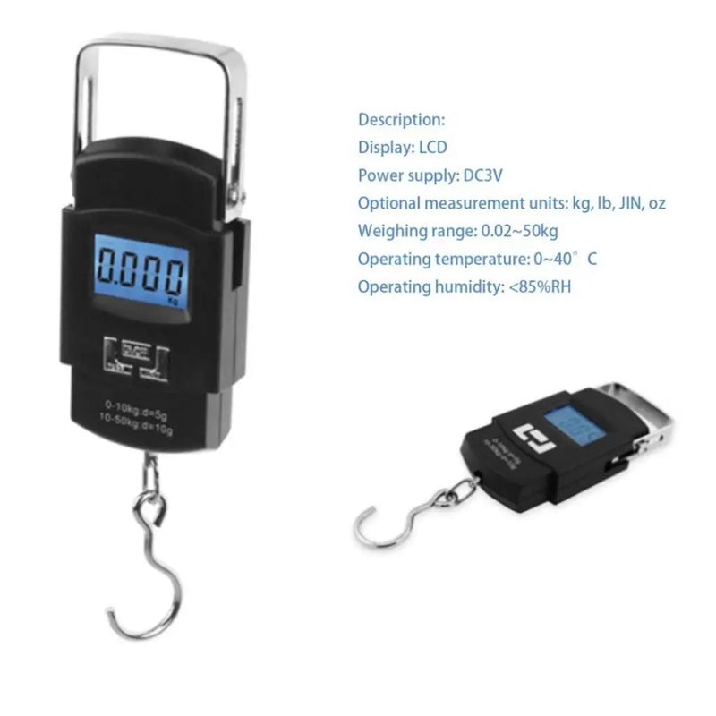 Balança  Digital Portátil (bagagem de mão) 50 kg -Alta Precisão.