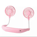 Mini Ventilador Duplo, -Portátil -3 velocidades, -Recarregável Alta Duração