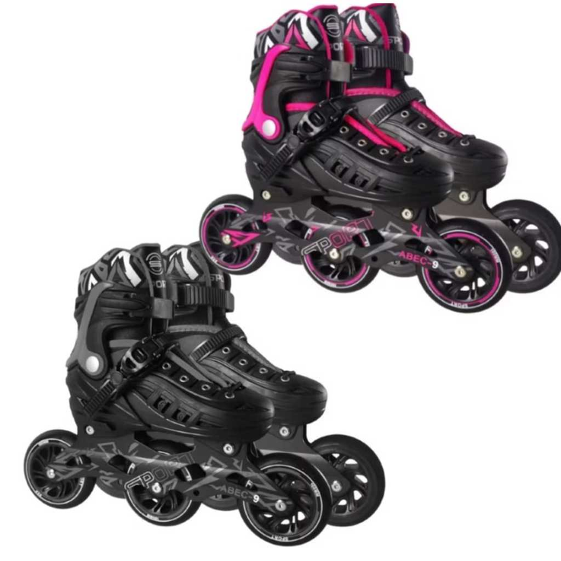Patins Roller 3 Rodas Profissional Rodas 100 Mm Ajustável Várias Cores
