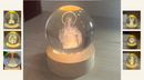 Luminária Religiosa Cristal - 3D LED