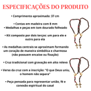 Terço Casal Católico em Madeira com Medalha e Cruz – “Por Onde For, Quero Ser Seu Par” + “O Que Deus Uniu...