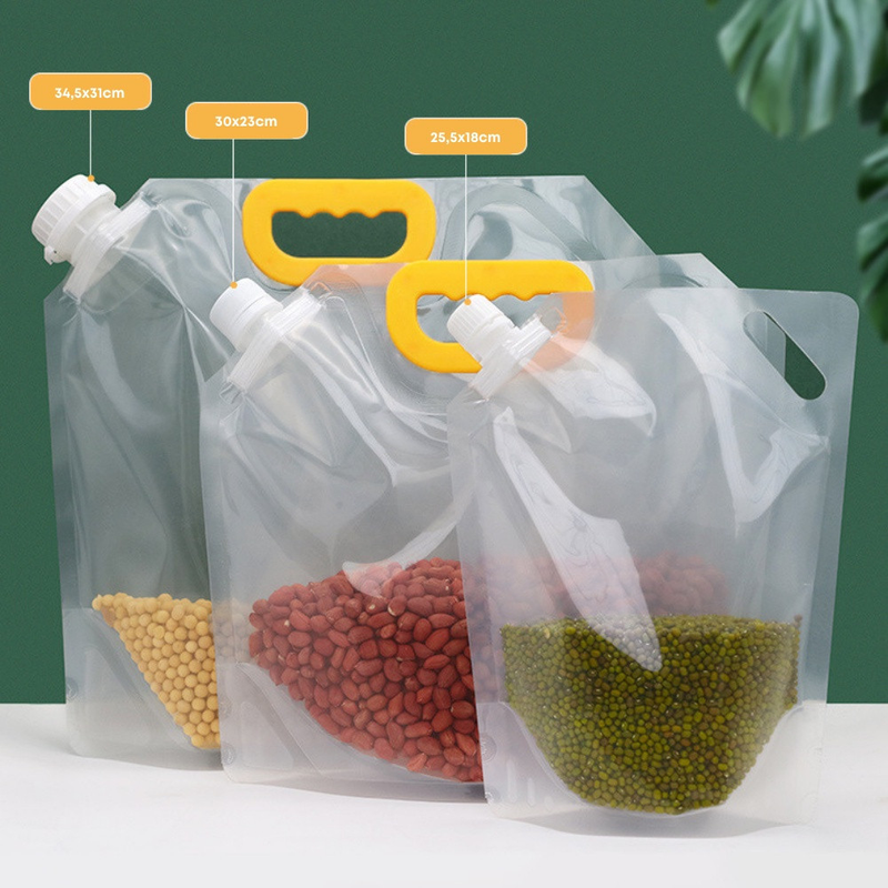 Saco de Armazenamento de Grãos Hermético Transparente – Vários Tamanhos